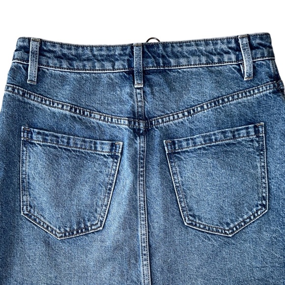Free People / We the Free “Zip it Up” Front Denim Mini Skirt - 26 - Picture 8 of 13